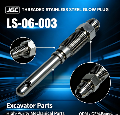 LS-06-003 カスタマイズ高純度機械部品 掘削機部品 ねじ込みステンレス鋼 グロープラグ モデル ODM/OEM ブランド