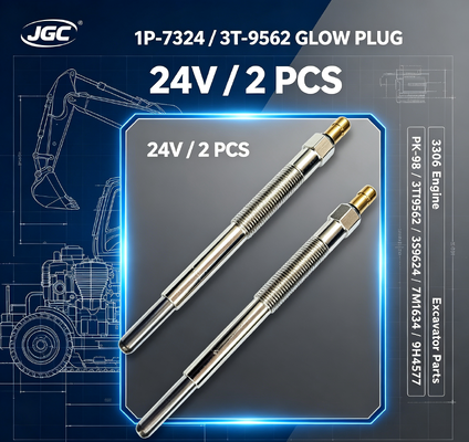 1P-7324 3T-9562 24V 発光プラグ 2 PCS 3306 エンジン SONOCMP ディーゼル発光プラグ PK-98 3T9562 3S9624 7M1634 9H4577 掘削機部品