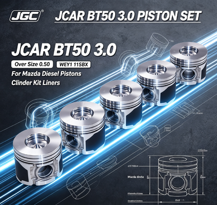 JCAR BT50 3.0 オーバーサイズ 0.50 WEY1 11SBX マツダ・ディーゼル・ピストン・シリンダー・キット ラインナー・ラインナー エンジン・ピストン・セット