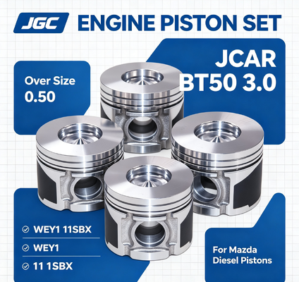 JCAR BT50 3.0 オーバーサイズ 0.50 WEY1 11SBX マツダ・ディーゼル・ピストン・シリンダー・キット ラインナー・ラインナー エンジン・ピストン・セット