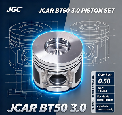 JCAR BT50 3.0 オーバーサイズ 0.50 WEY1 11SBX マツダ・ディーゼル・ピストン・シリンダー・キット ラインナー・ラインナー エンジン・ピストン・セット