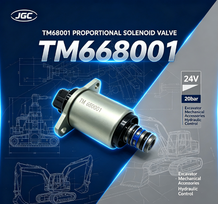 TM68001 掘削機 機械アクセサリー 24V 20bar 掘削機比例ソレノイドバルブ