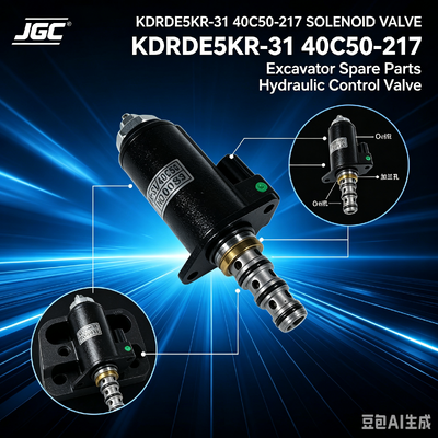 KDRDE5KR-31 40C50 -217 掘削機のスペアパーツに適したソレノイドバルブ