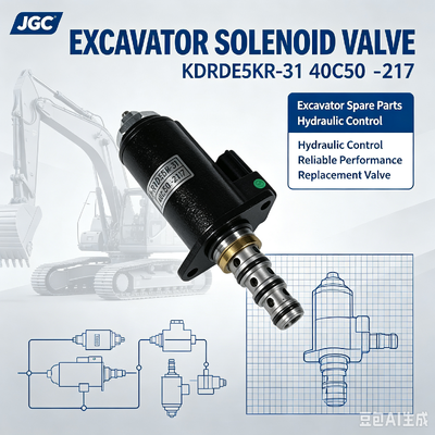KDRDE5KR-31 40C50 -217 掘削機のスペアパーツに適したソレノイドバルブ