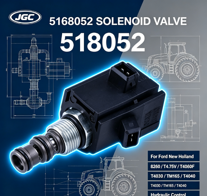 5168052 フォード・ニューホランド 8260 T4.75V T4060F T4030 TM165 T4040用掘削機部品ソレノイドバルブ
