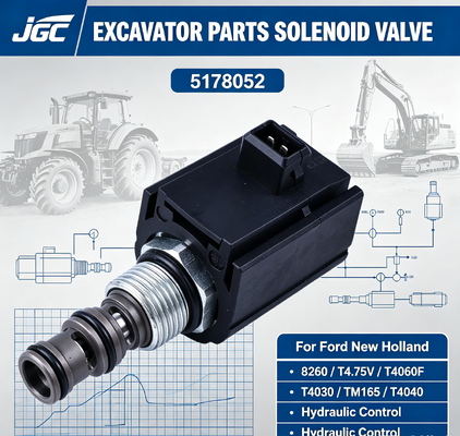 5168052 フォード・ニューホランド 8260 T4.75V T4060F T4030 TM165 T4040用掘削機部品ソレノイドバルブ