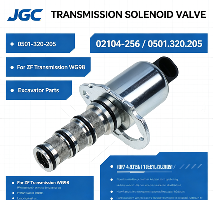 02104-256 0501-320-205 掘削機部品 Zfトランスミッション用の電磁弁 Wg98