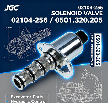 02104-256 0501-320-205 掘削機部品 Zfトランスミッション用の電磁弁 Wg98