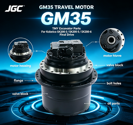 GM35 エグババターの部品 コベルコ用の液圧移動モーター SK200-3 SK200-5 SK200-6と互換性