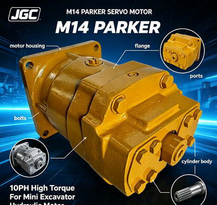 M14パーカーサーボモーター 10hp 高トルク油圧モーター ミニ油圧ショベル用